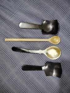 Eco Friendly Horn Cutlery Sets Bulk Handmade Natural Dinnerware Fork Spoon Knife 10ml <b>Gold</b> Plated Mirror Kitchen Dining - Product Image 4