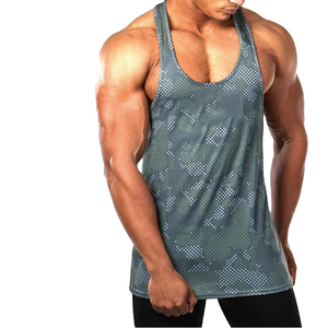 Men's Racerback Breathable Tank Top <b>Stringer</b> Bodybuilding Workout Gym Tank Tops Y Back Singlets <b>Stringer</b> <b>Vest</b> Men Custom logo - Product Image 6