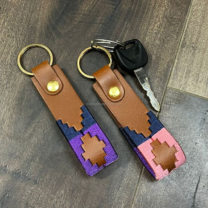 New Arrival Handmade Leather Keychains Stylish Woven Pattern <b>Key</b> <b>Ring</b> Durable <b>Key</b> Holder Western Keychain Gift For Men Women - Product Image 6