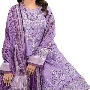 Salwar kameez tailleur Pakistani da donna tailleur etnico pesante Punjabi cuciture disponibili all'ingrosso completi eleganti pantaloni oversize