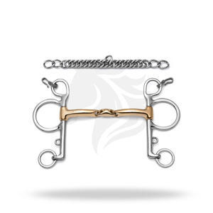 Mors à lozenge Pelham pour cheval, équipement d'équitation - Product Image 1