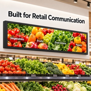 70 Inch Bar Commercial Display Menu Board Display Stretched Digital Signage <b>Screen</b> for Retail and Restaurant Advertising - Product Image 3