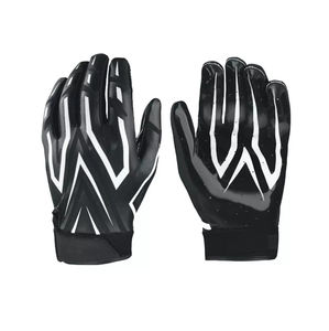 Gants de football américain en cuir collant pour l'hiver – Confortables, souples, design d'équipe personnalisé, style décontracté pour le sport - Product Image 1