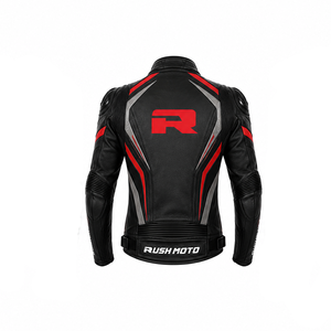 Chaquetas de Motocicleta de Verano para Hombre, Tallas Grandes, Personalizadas, de Cuero, con Estampado Digital, Impermeables, Transpirables y Anti-UV - Product Image 2