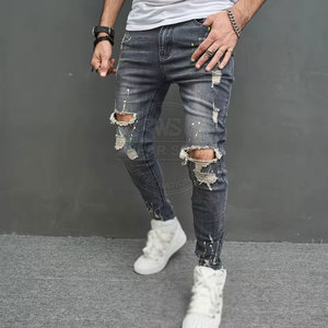 Pantalones de mezclilla para hombre de alta calidad, lavados, fabricados en fábrica, venta al por mayor, precio razonable - Product Image 4