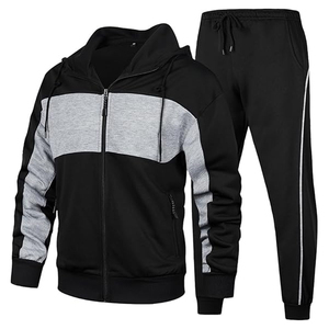 Conjunto Deportivo Informal de Algodón para Hombre, Sudadera con Capucha y Pantalones Deportivos, Ropa Deportiva para Entrenamiento, Fitness, Uso Diario y Moda - Product Image 1