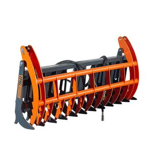 Pinza scavatrice per radici con struttura scheletrica da 2600 libbre, con spaziatura tra le denti di 7 pollici, cilindri doppi, TMG SRR72 per l'edilizia - Product Image 5