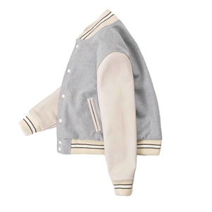Latest Design <b>Winter</b> <b>Leather</b> <b>Jacket</b> Chenille Embroidery Wool Letterman Bomber School College University Baseball Varsity Front - Product Image 1