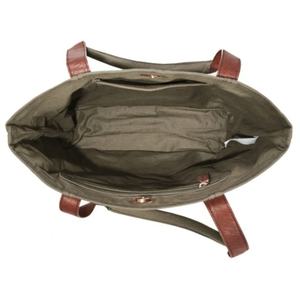 Sac fourre-tout en cuir avec fermeture à glissière en toile à motif de points avec logo personnalisé de haute qualité Sac à provisions pliable à bandoulière pour femmes au meilleur prix - Product Image 4