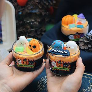 <span class=keywords><strong>Vela</strong></span> de Aromaterapia de Halloween con Fantasma Lindo y Calabaza Adornos Divertidos y Creativos para Ambiente Regalo Festivo <span class=keywords><strong>Vela</strong></span> de Calabaza Sonriente - Product Image 1