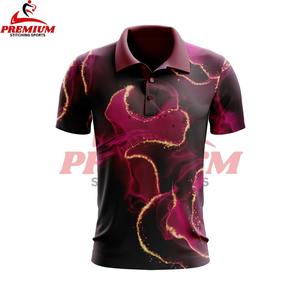 Camiseta Polo de Sublimación de Alto Rendimiento, Tela de Poliéster Elástica, Textura Suave, Perfecta para Uso Casual - Product Image 5