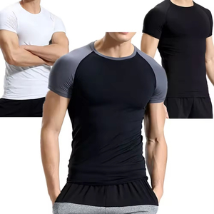 Fitness <b>Men's</b> Short Sleeve Breathable Casual Gym Exercise Running Sports Thermal Loose Fit Spandex/Cotton T-Shirt - Product Image 6