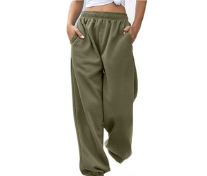 Wholesale <b>Oversized</b> <b>Sweatpants</b> Women High Waist <b>Sweatpants</b> Custom Logo Streetwear Fashion Fit - Product Image 2