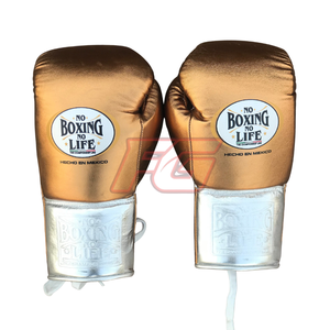 Gants de boxe personnalisés No Boxing No Life, structure à doigts entiers, fermeture auto-agrippante, réglables, durables, évacuant l'humidité - Product Image 5