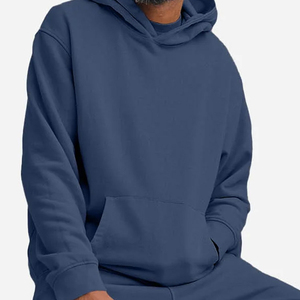 Sweat à capuche en molleton biologique pour homme, sweat à capuche en coton écologique pour homme, sweat-shirt personnalisé avec capuche, pull à capuche pour homme, coupe ample - Product Image 3