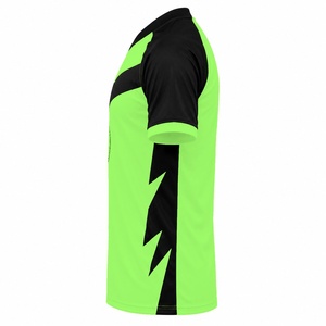 <b>Lime</b> <b>Green</b> Sublimation Soccer Jersey Men High Visibility Football <b>Shirt</b> V Neck Athletic Teamwear Training Wear Wholesale Apparel - Product Image 5