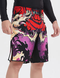 Shorts MMA personnalisés avec logo OEM, légers, pour l'entraînement, vêtements de sport, taille élastique, pour la gym et le fitness. - Product Image 6