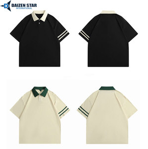 เสื้อโปโลผ้าฝ้ายพิมพ์ลายตามสั่ง เสื้อโปโลแฟชั่นผู้ชาย แขนสั้น รับผลิตแบบ OEM ODM จากโรงงาน - Product Image 2