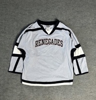 Maillot de hockey sur glace personnalisé pour hommes, imprimé par sublimation, respirant, séchage rapide, uniforme d'entraînement pour adultes, best-seller