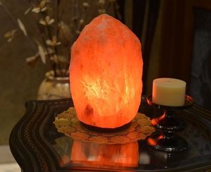 Lampe en sel rose de l'Himalaya naturel, cristal de roche, éclairage décoratif, chambre à coucher, salon, bureau, lampe de table, lumière de nuit, éclat chaud - Product Image 4