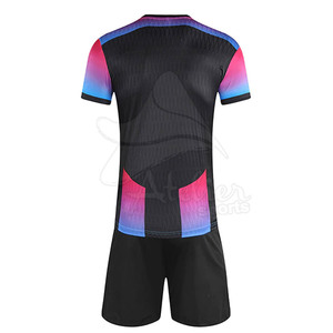 ชุดฟุตบอลคุณภาพสูง ชุดฝึกซ้อม แห้งเร็ว ระบายอากาศได้ดี ผ้าเนื้อดี รับสกรีนโลโก้ ชุดทีม น้ำหนักเบา ชุดกีฬา - Product Image 2