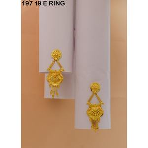 ต่างหูชุบทองเทียมสไตล์แอฟริกันและดูไบสำหรับผู้หญิงและเจ้าสาว - Product Image 4