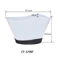 Seau à glace LED personnalisé avec logo OEM, changeant de couleur, en plastique, pour boissons, refroidisseur de bière lumineux pour discothèque et bar