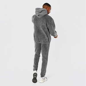 ชุดวอร์มผ้าฝ้ายซับเหงื่อสำหรับผู้ชายชุดวอร์มผ้าฟลีซ100% แห้งเร็วระบายอากาศได้ดีสำหรับฤดูใบไม้ร่วง - Product Image 3