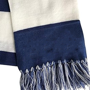 Conjunto Clásico Deportivo de Gorro y Bufanda con Logotipo Personalizado, con Guantes, Bufanda Larga de Punto Acrílico con Flecos a Rayas, para Invierno, con Espíritu de Equipo - Product Image 2