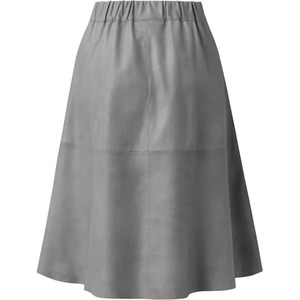 Jupe décontractée en similicuir fendue pour femme, respirante, nouvelle collection automne-hiver, style Europe et Amérique - Product Image 6