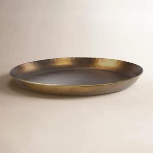 ถาดเก็บของตกแต่งโลหะสีทองแบบเรียบง่ายสำหรับวางบนเคาน์เตอร์ครัว โต๊ะกาแฟ ห้องนั่งเล่น จัดวางอุปกรณ์บนโต๊ะ - Product Image 4