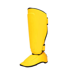 Protectores de espinilla de cuero y PU para adultos, precio económico de fabricante pakistaní, MOQ bajo, para boxeo y protección. - Product Image 5