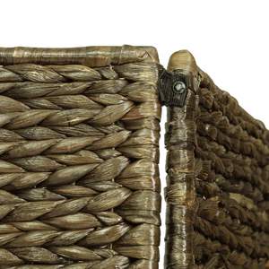 Paravent 3 panneaux en jacinthe d'eau marron 45,7''x63'' – Écran et séparateur d'espace - Product Image 5