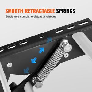 บันไดอลูมิเนียมอัลลอยแบบพับได้ 2 ขั้นสำหรับรถบ้าน รับน้ำหนักได้ 440 ปอนด์ แผ่นเหล็กหนา อุปกรณ์เสริมภายนอกรถบ้าน - Product Image 6