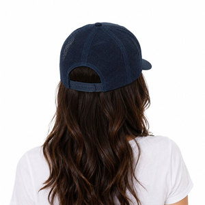 Unisex 5-Panel Mesh Baseball <b>Snapback</b> <b>Cap</b> For Women Solid Color Adjustable Fit Casual Summer Street Style <b>Snapback</b> Hat - Product Image 3