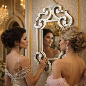 Espejo Decorativo de Pared de Estilo Barroco Veneciano de Lujo | Espejo Decorativo de Estilo Antiguo para Sala de Estar, Vestíbulo de Hotel y Decoración Interior Clásica - Product Image 3