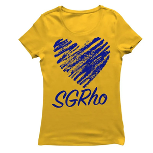 T-shirt personnalisé en coton bleu pour femme, motif cœur d'amour imprimé, manches courtes, col rond, décontracté, tendance, streetwear, pour tous les jours - Product Image 1