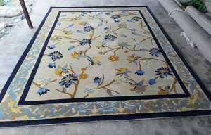 Alfombra de Lana de Alta Calidad Hecha a Mano, Alfombra Roja Suave y Gruesa, Cubierta de Piso Duradera para Sala de Estar y Dormitorio - Product Image 4