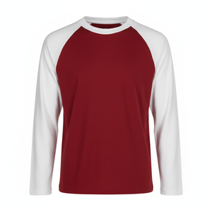 Camisetas de manga larga raglán de color sólido y alta calidad, top corto para mujer, camiseta personalizada estilo béisbol para damas. - Product Image 3