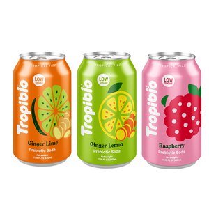 Boissons gazeuses prébiotiques Tropibio de haute qualité du Vietnam, 330 ml, certifiées Halal, échantillon gratuit, faible teneur en sucre - Product Image 1