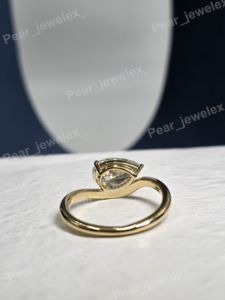 Pear Cut VVS Moissanite Diamond Engagement <b>Ring</b> Rhodium Plated <b>925</b> Sterling <b>Silver</b> Elegant <b>Ring</b> For Women Daily Wear <b>Ring</b> - Product Image 5