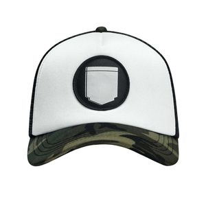 Casquette de camionneur blanche camouflage avec logo personnalisé, casquette snapback en maille de haute qualité pour la chasse, la pêche et les activités de plein air - Product Image 3
