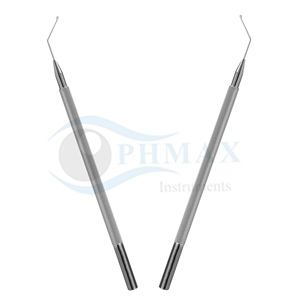 High Quality Ophthalmic Drysdale Nucleus Manipulator Paddle shaped tip Angled Round Handle Stainless Steel - Product Image 3