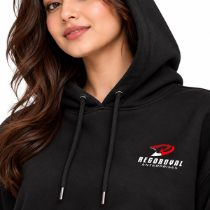 Sudadera cómoda y elegante de forro polar para mujer, top corto con capucha, material premium para uso diario a la moda, sudaderas cortas con capucha para mujer. - Product Image 4