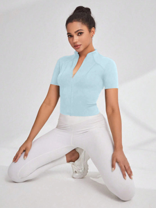 Chaleco Deportivo de Forro Polar con Cuello Alto y Cierre para Mujer, Chaleco Deportivo sin Mangas para Correr al Aire Libre - Product Image 4