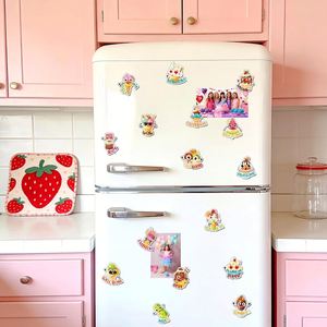 Good Quality Waterproof Ice Cream Pattern Custom Shape <b>Strong</b> Magnetic Cute Paper Fridge <b>Magnet</b> - Product Image 1