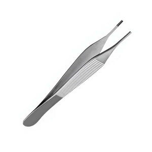Pinzas para tejido marrón, manuales, 7x7 9x9 dientes, instrumento quirúrgico veterinario, acero inoxidable de grado alemán, agarre de precisión - Product Image 6