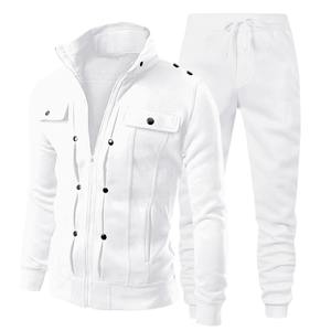 SMART SHINE ENTERPRISES Chándal Deportivo Premium para Hombre, 100% Algodón, Invierno, Suave, Transpirable, Ligero, Ropa de Entrenamiento Informal, OEM ODM - Product Image 4