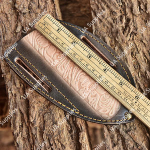 Funda de Cuero Premium Estilo Pancake para Cuchillo, Cosida a Mano en Piel de Vacuno, Porta Cuchillo Plegable Horizontal para Cinturón, Táctica, Venta al Por Mayor - Product Image 4