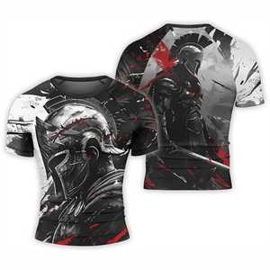 Rashguard MMA respirant personnalisé de qualité supérieure pour hommes, Spandex/Polyester, BJJ, Surf, Plongée, Rashguard Fortleo - Product Image 6